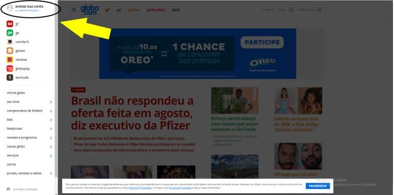 cancelar minha conta globo.com 