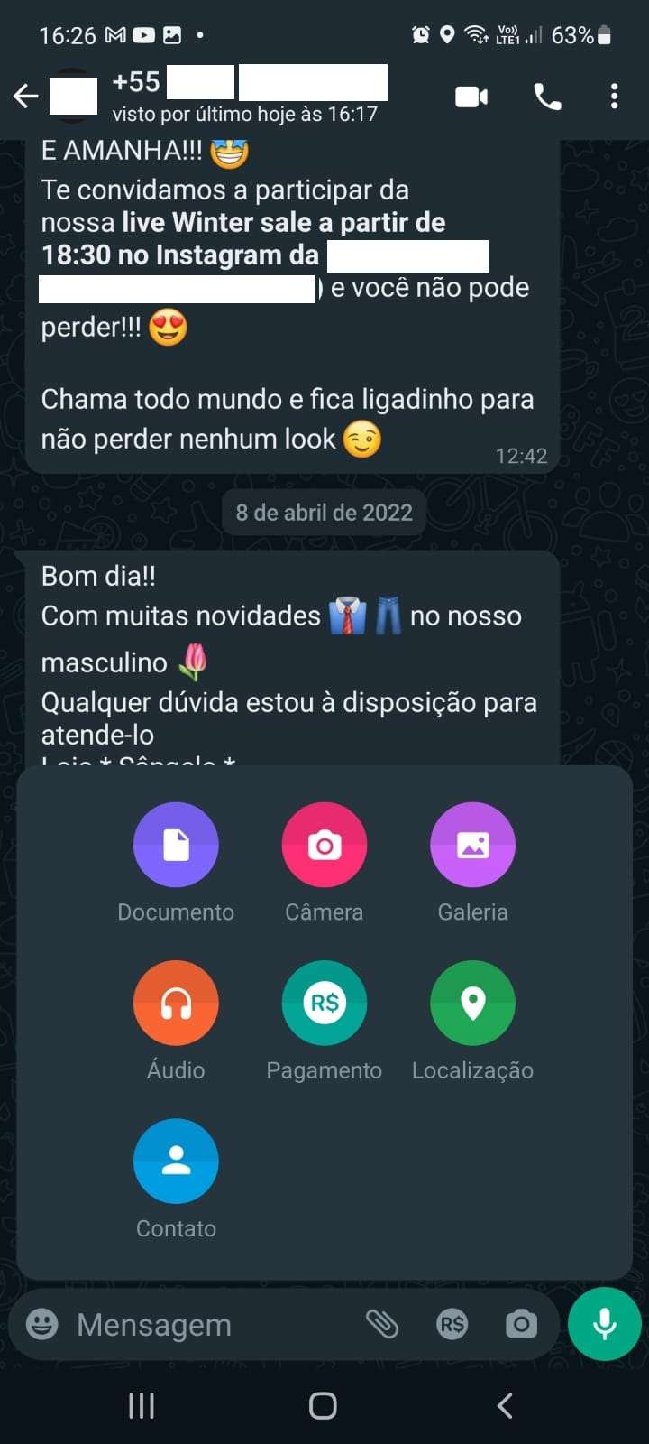 clique arquivo whatsapp