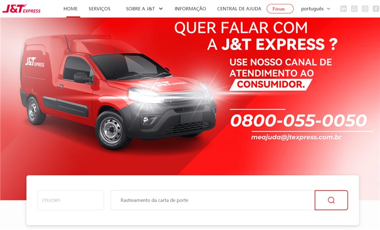 J&T Express rastrear pedido